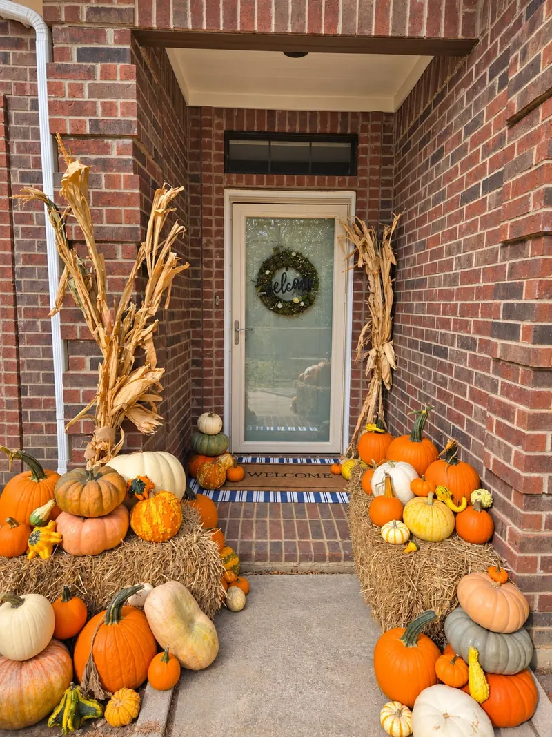 Autumn Abundance pumpkin display example